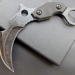 Karambit Messer C1699 Fixed Messer G10 Griff + D2 Stone Washed Stahl Klinge EDC Tool