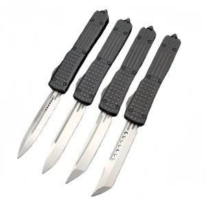 Small Navy OTF Springmesser Messer Black Griff