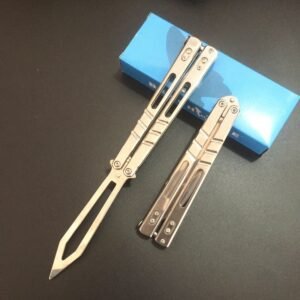 Butterfly swing Messer practice tool stainless Stahl outdoor tool unsharpened