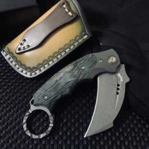 Karambit Messer Damast Stahl Klapp Karambit Messer